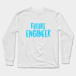 Future Engineer Boys Design Engineer Dad Blue Long Sleeve T-Shirt